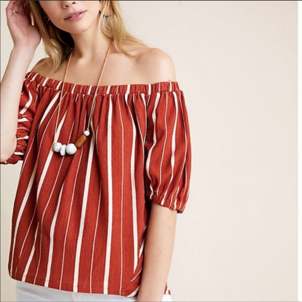 Anthropologie off the shoulder top
